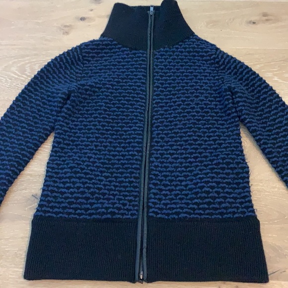 Vince Wool turtleneck striped jacket cardigan - Picture 6 of 14